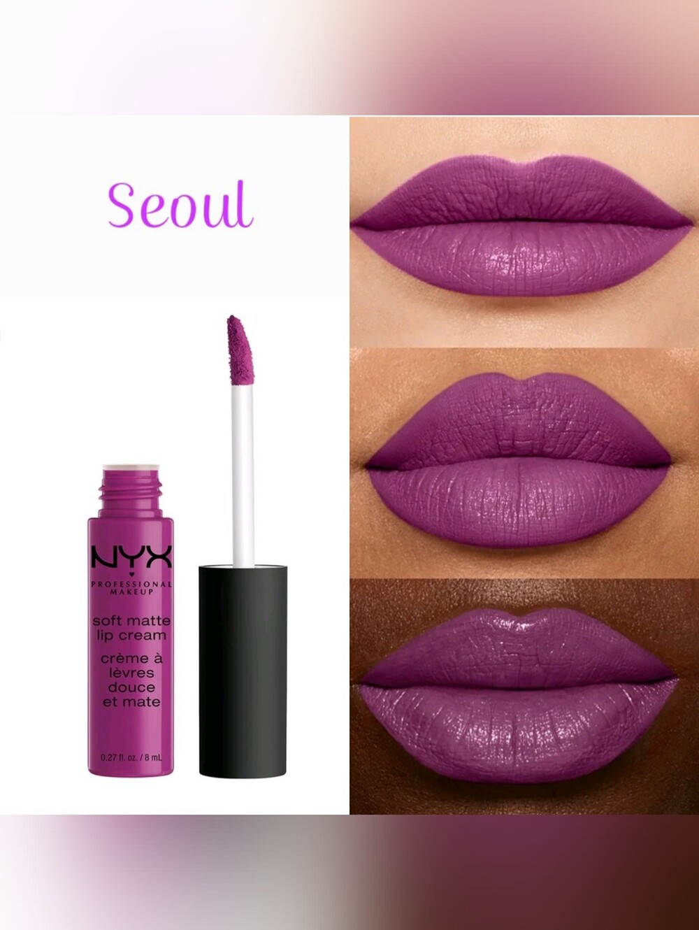 NYX Soft Matte Lip Cream ** SEOUL ** SMLC30 Brand New Sealed